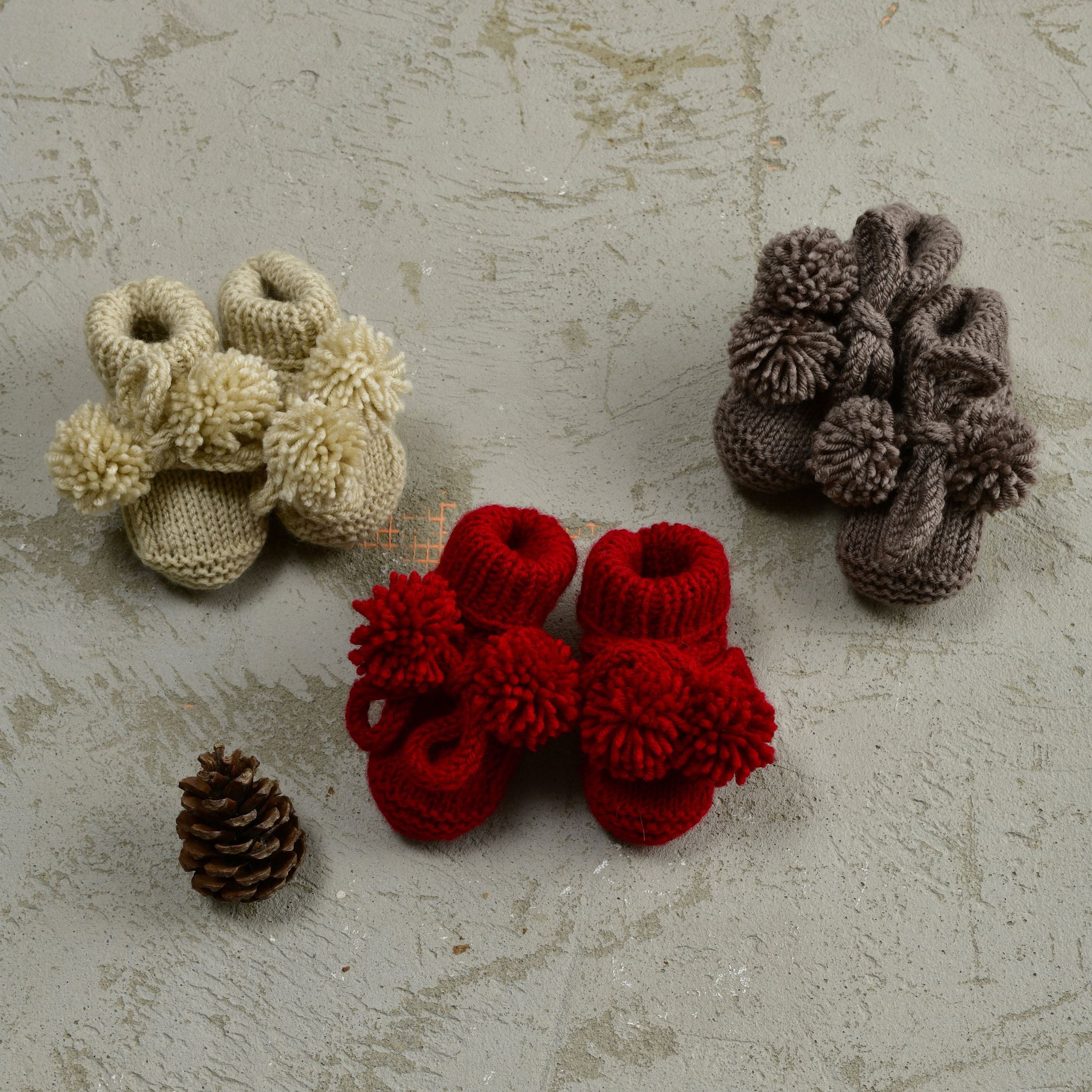 The Ruby Pom Pom Booties