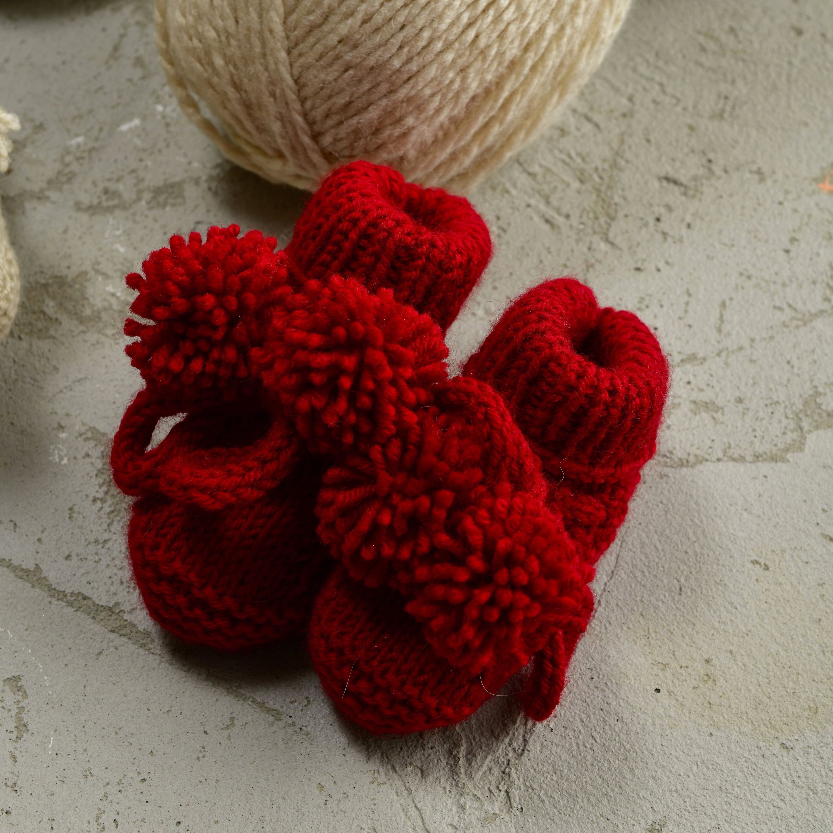 The Ruby Pom Pom Booties