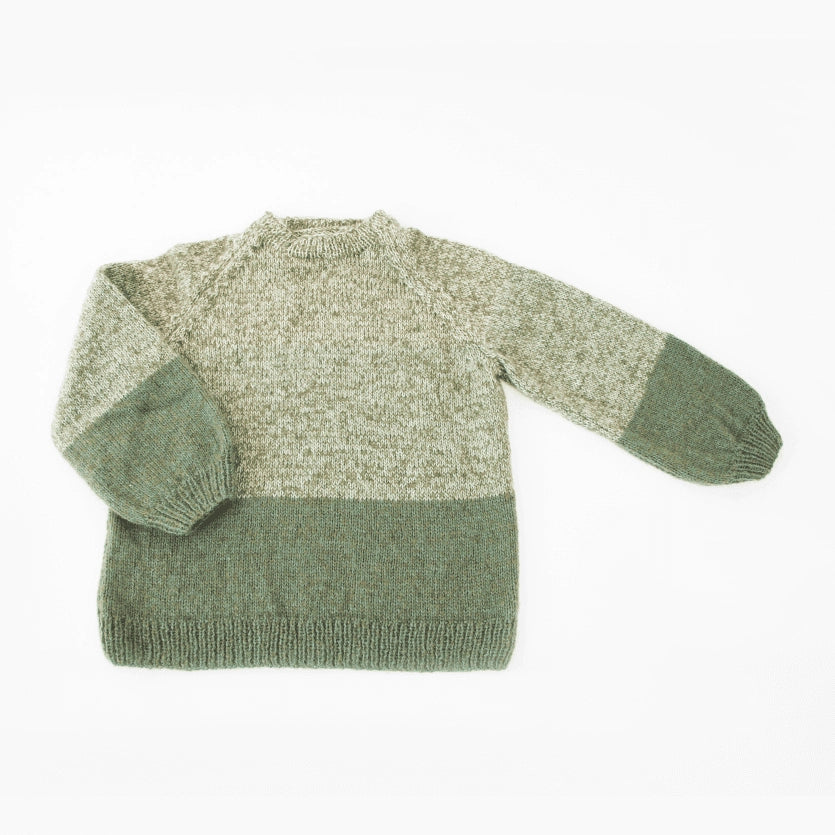 Hand Knitted Jumper (blue) - TilianKids