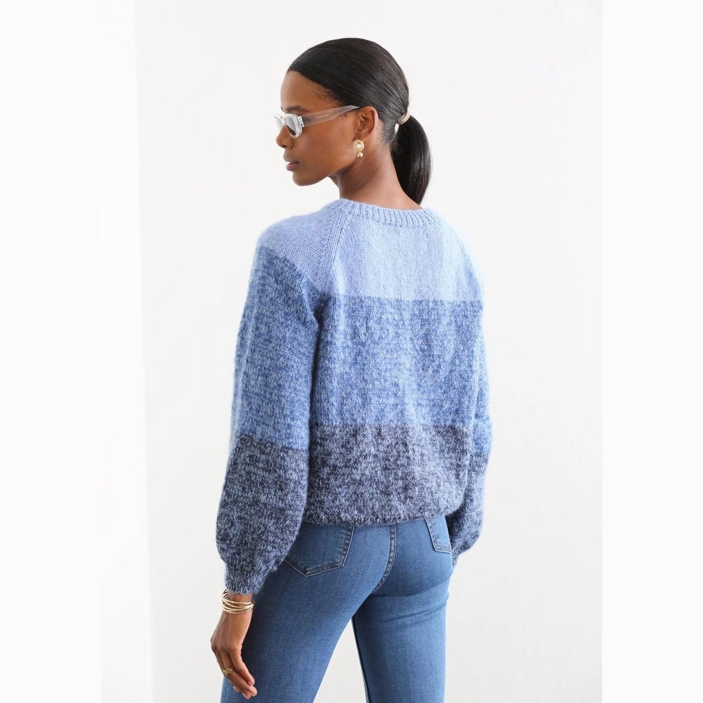 Hand Knitted Jumper (blue) - TilianKids