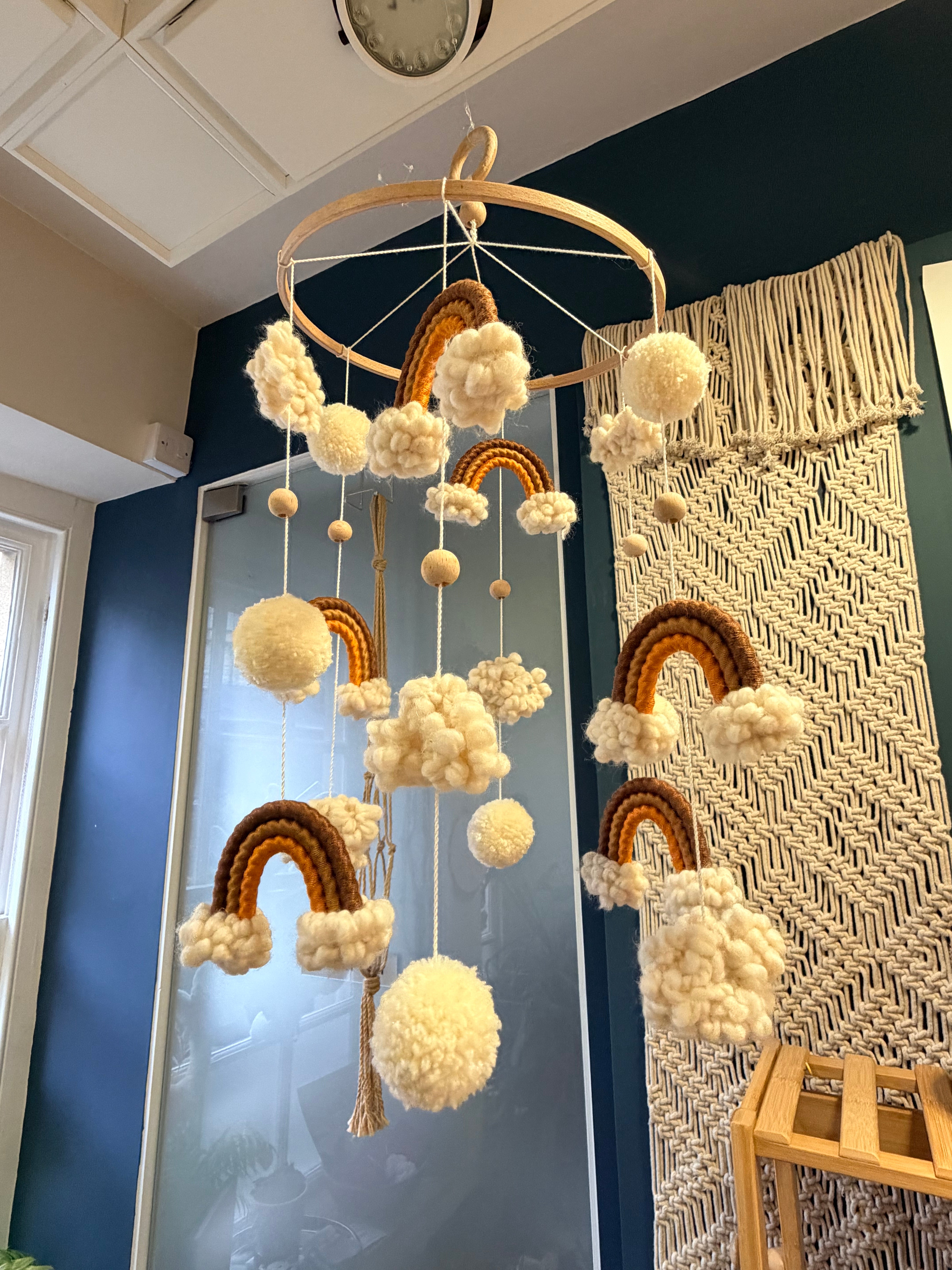 Rainbow Mobile with Natural Colors