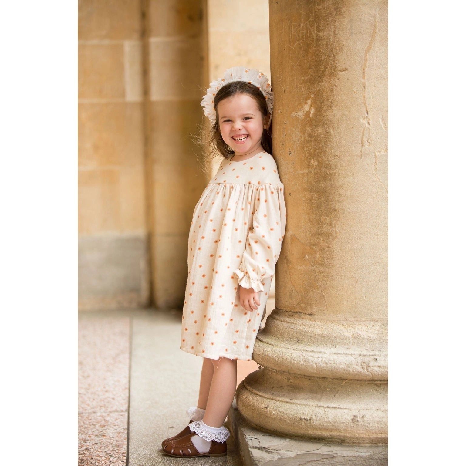 Blossom in Elegance: Hand-Embroidered Ceremony Dress for Kids - TilianKids