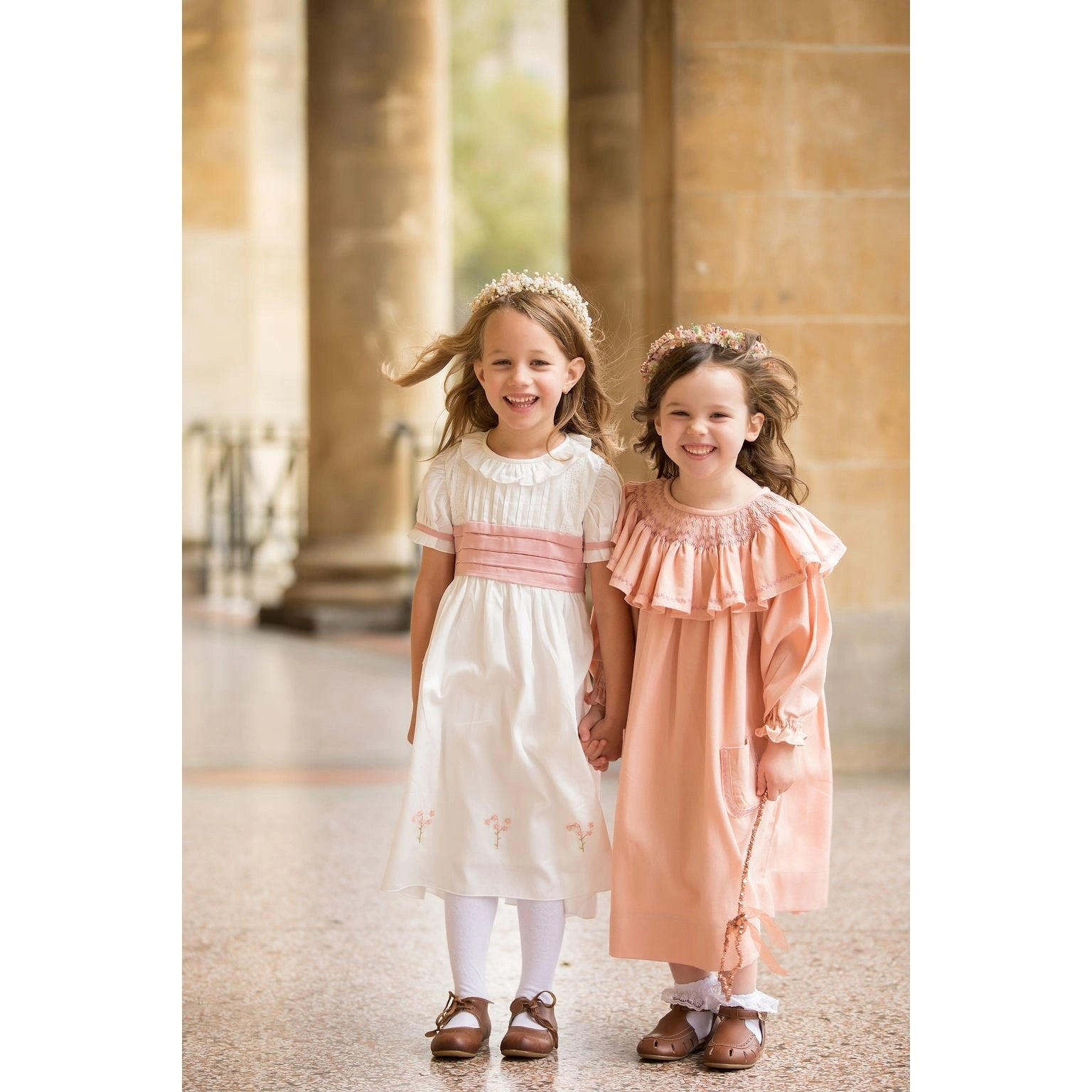 Blossom in Elegance: Hand-Embroidered Ceremony Dress for Kids - TilianKids