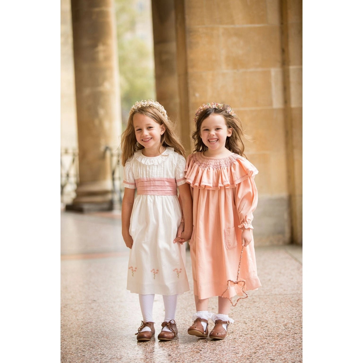 Blossom in Elegance: Hand-Embroidered Ceremony Dress for Kids - TilianKids