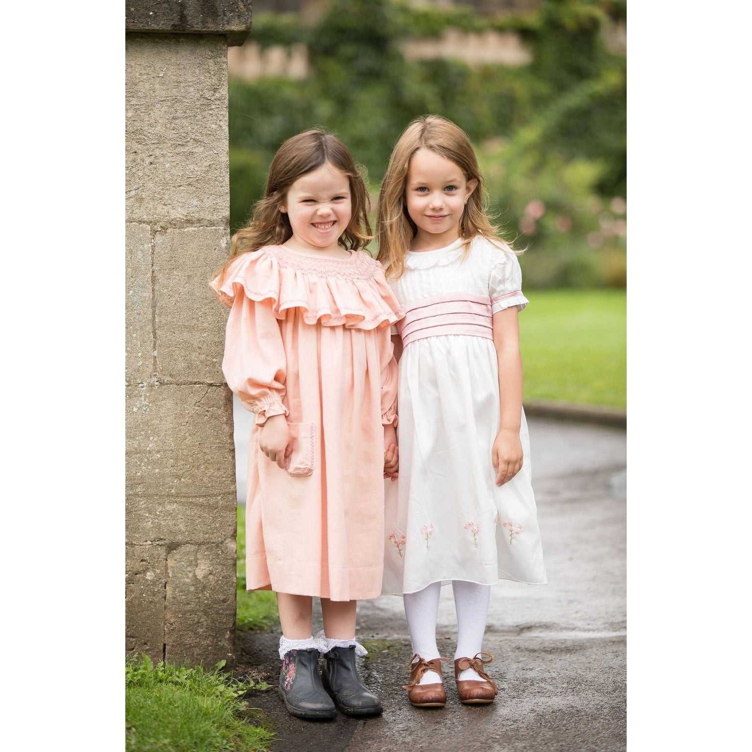 Blossom in Elegance: Hand-Embroidered Ceremony Dress for Kids - TilianKids