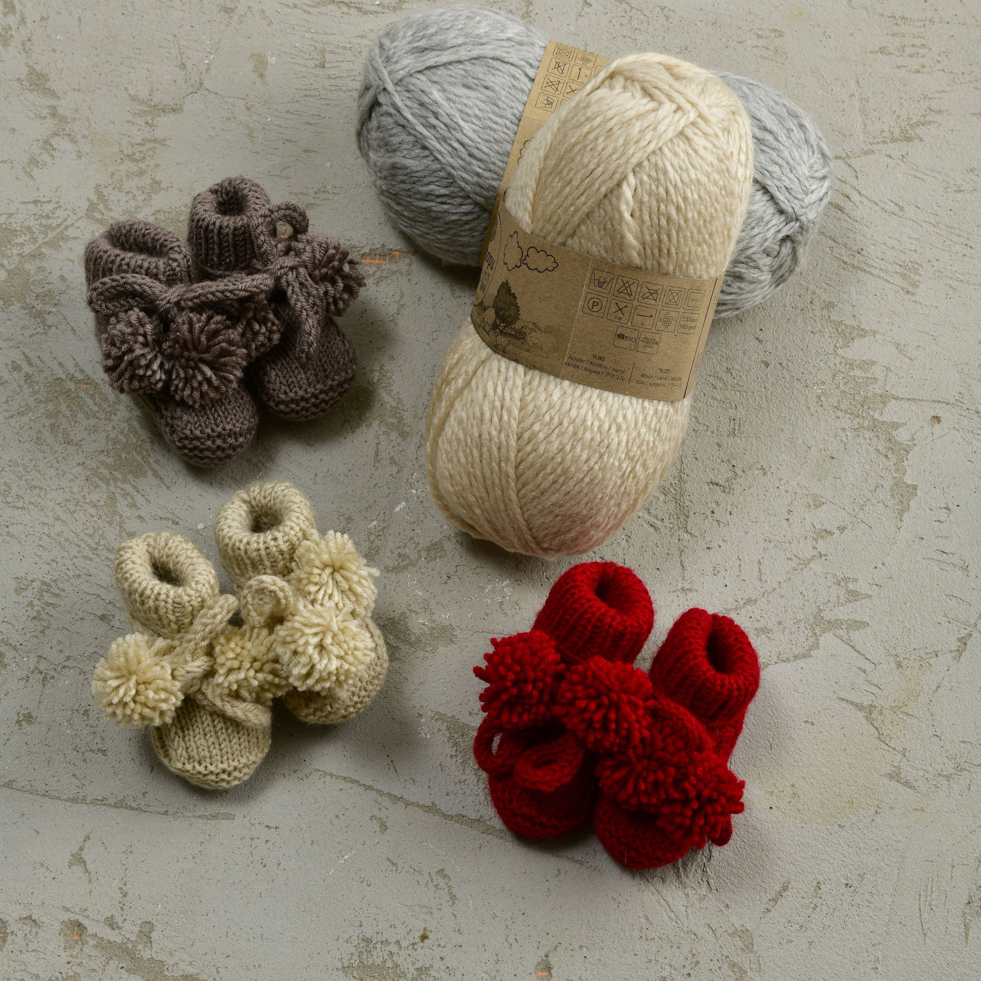 The Ruby Pom Pom Booties