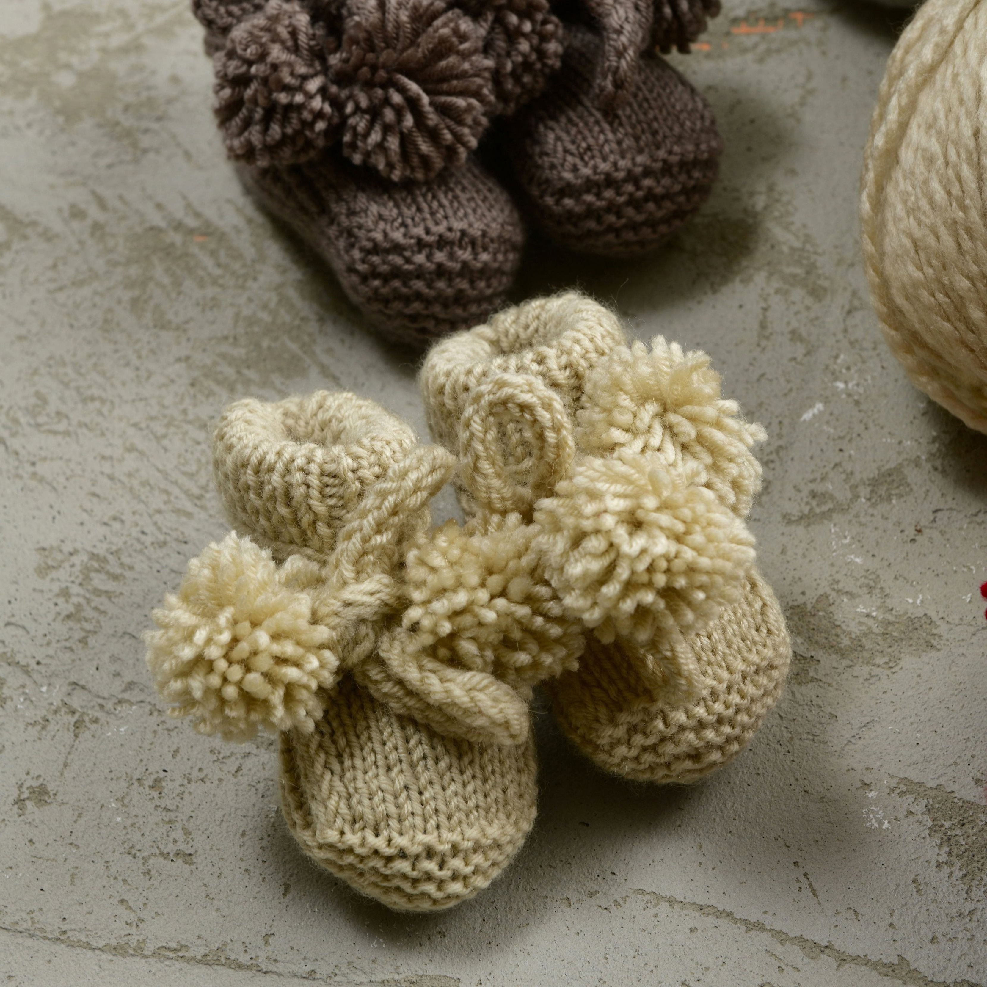 The Ruby Pom Pom Booties