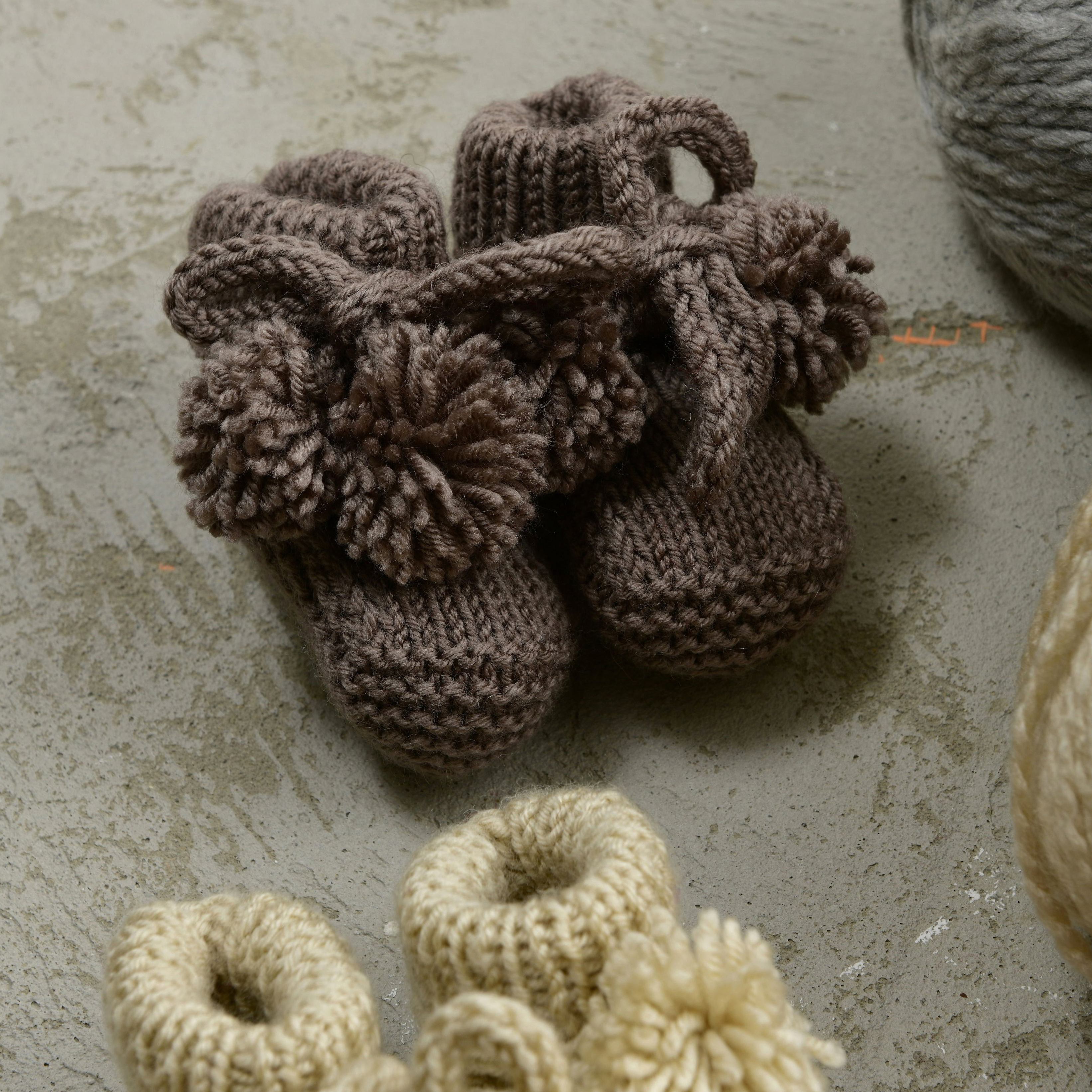 The Ruby Pom Pom Booties