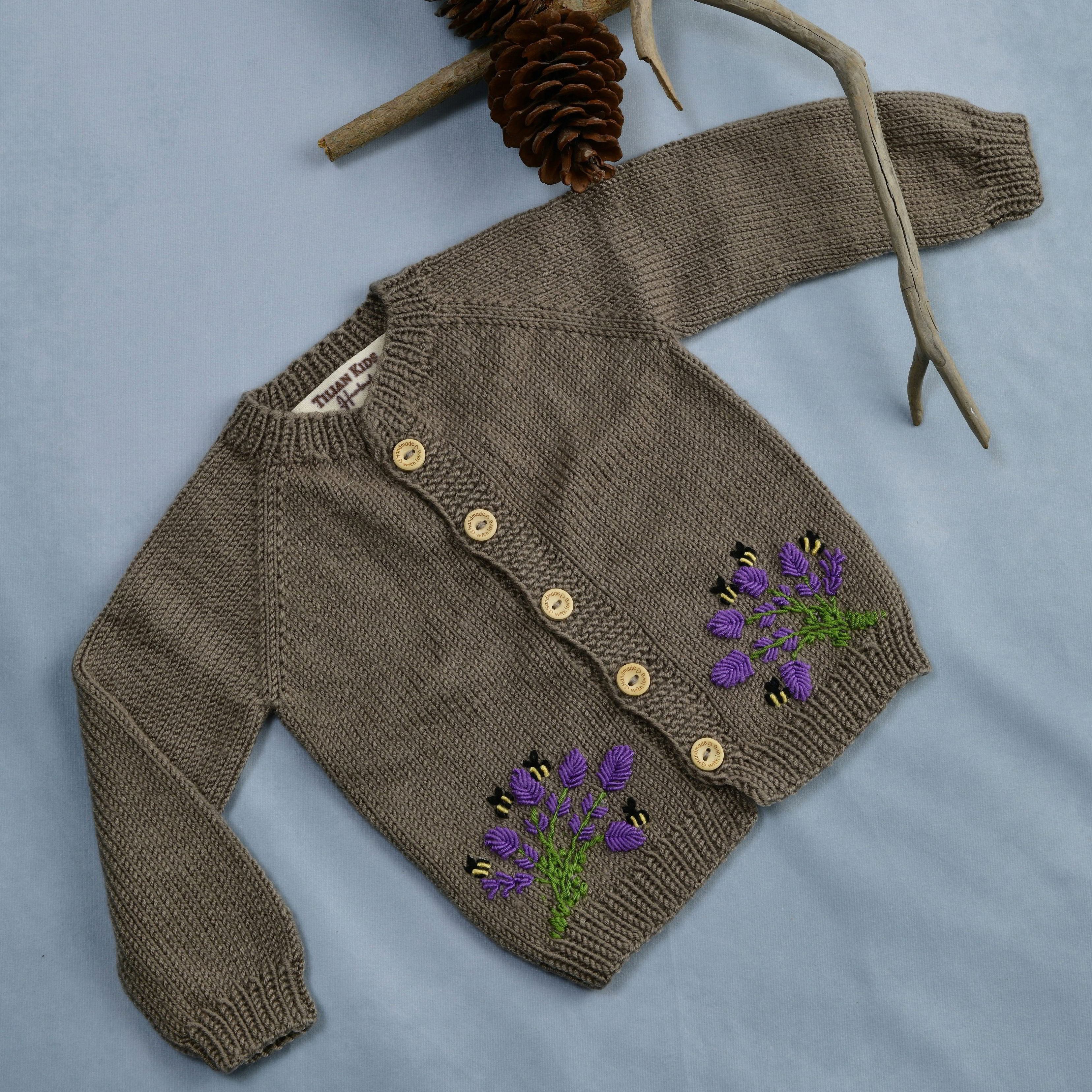 The Lavender & Bee Meadow Cardigan