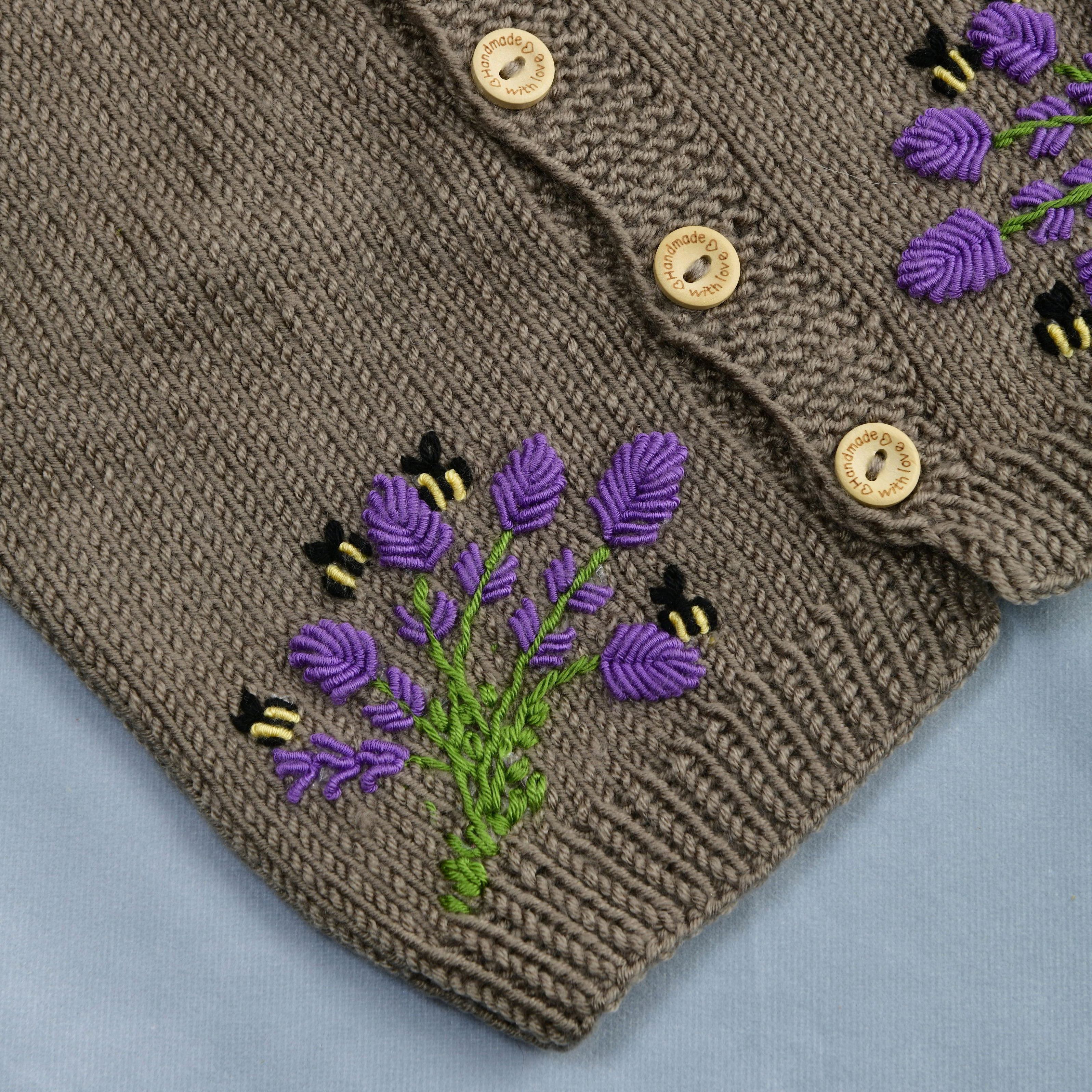 The Lavender & Bee Meadow Cardigan