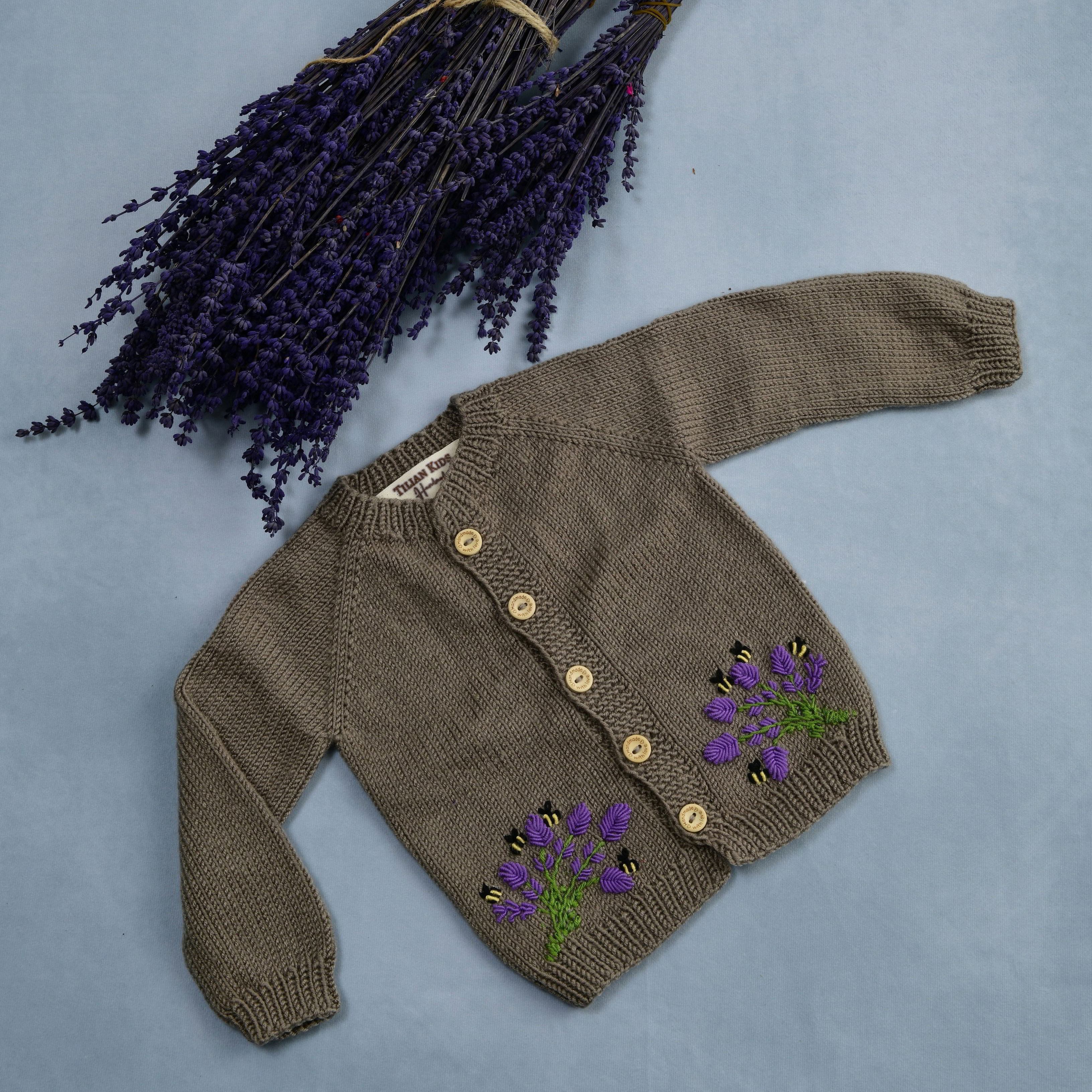 The Lavender & Bee Meadow Cardigan