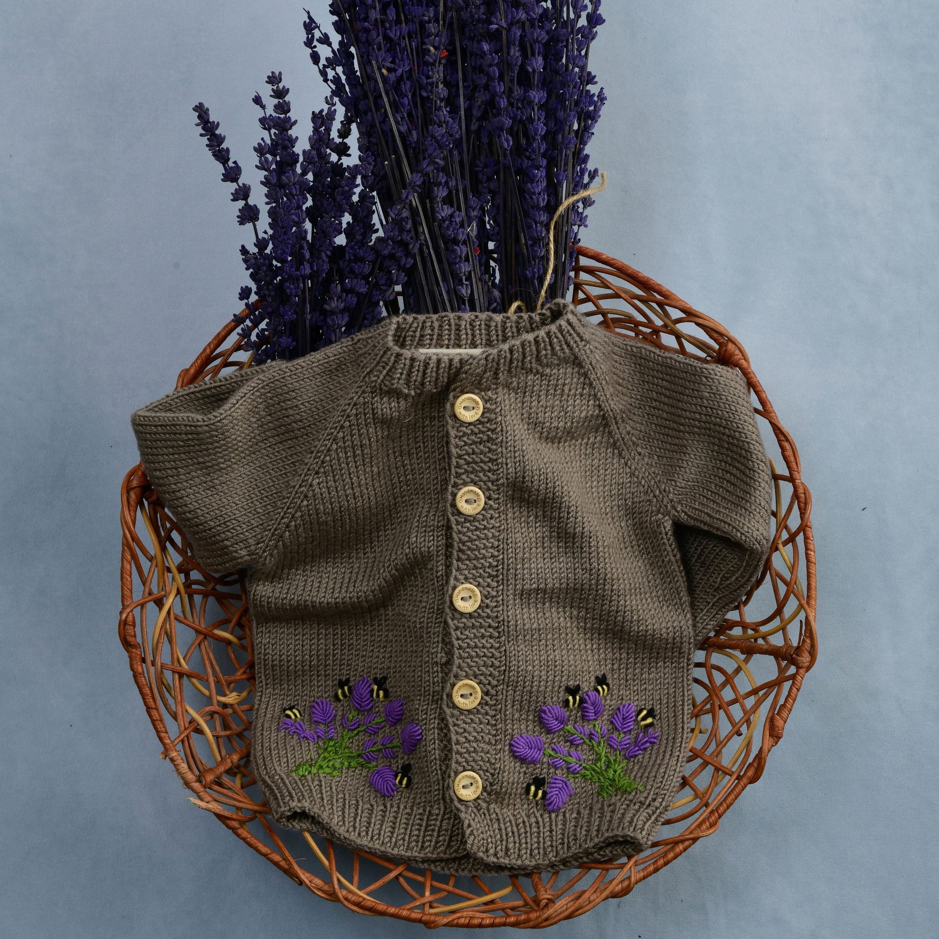 The Lavender & Bee Meadow Cardigan