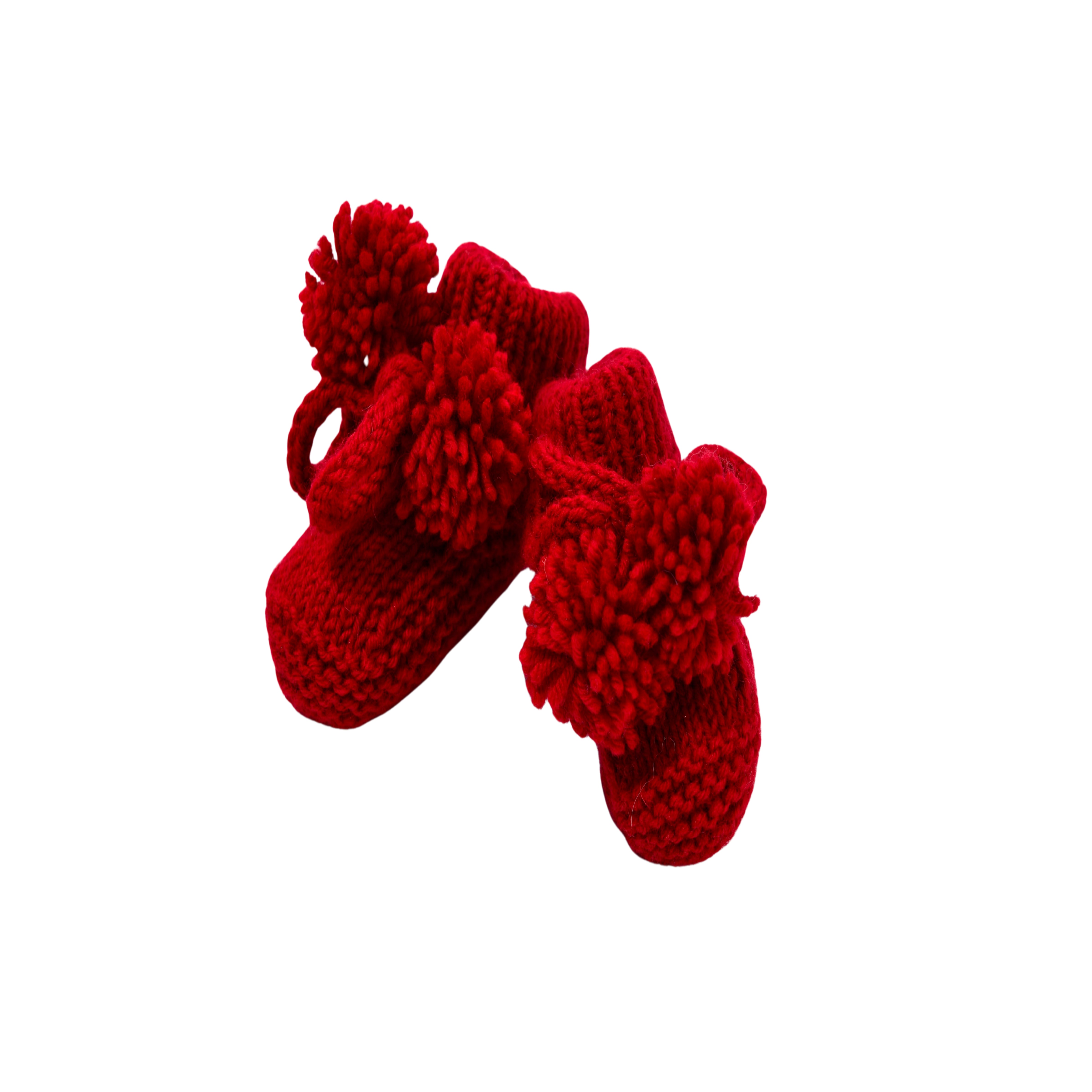 The Ruby Pom Pom Booties