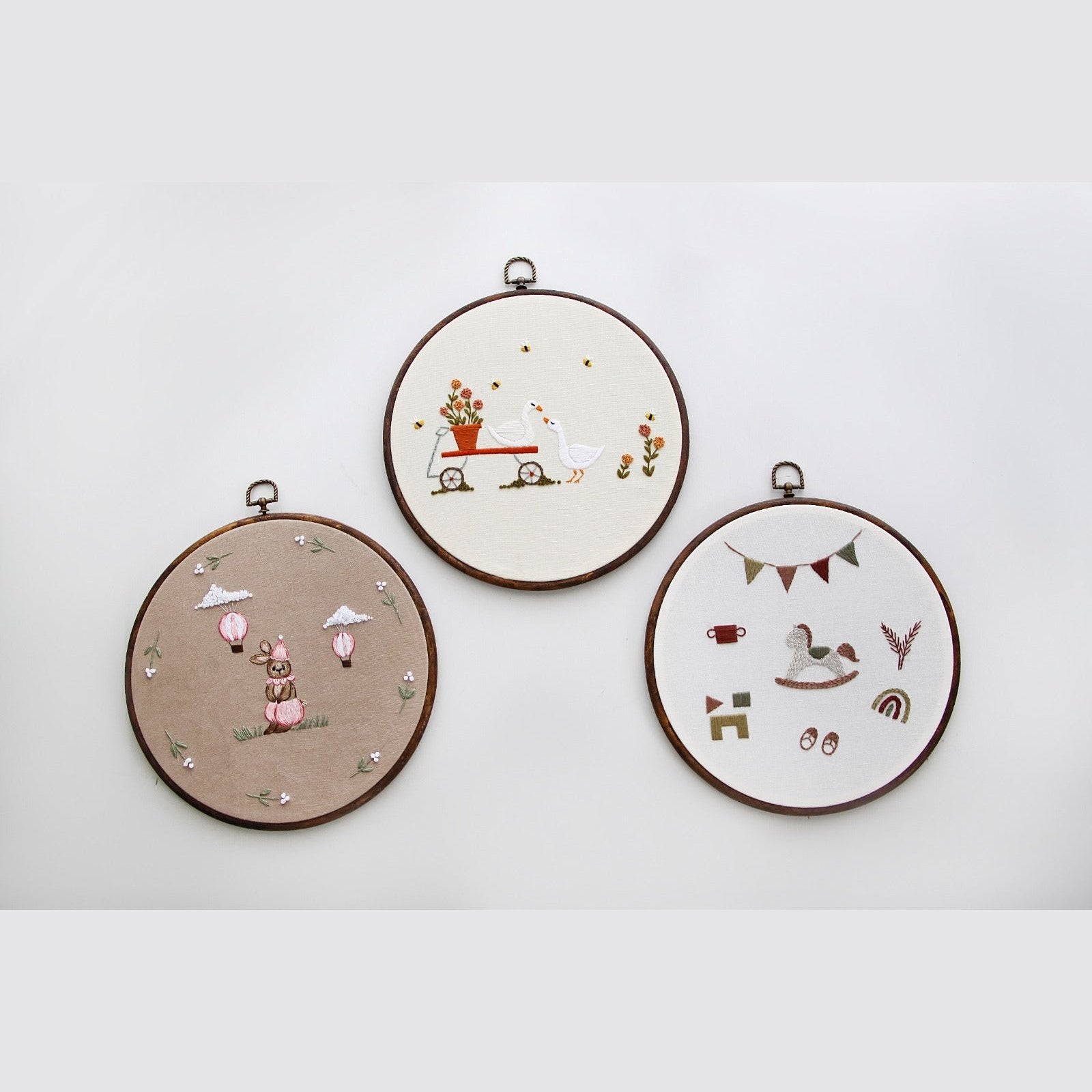 Hand Embroidered Duck Wall decor - TilianKids