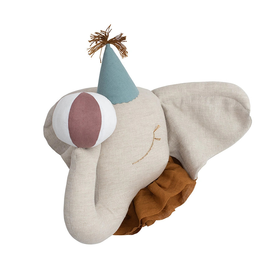 ELEPHANT CIRCUS WITH A TURQUOISE CAP - Wall Decoration - TilianKids