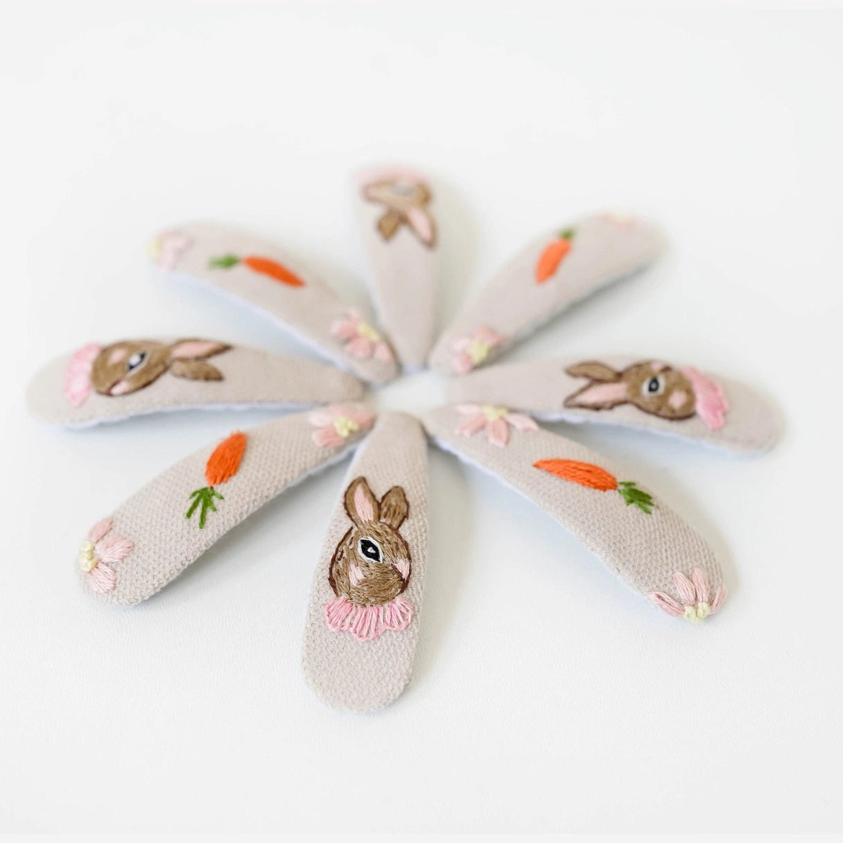 Giada Hand-Embroidered Hair Clips