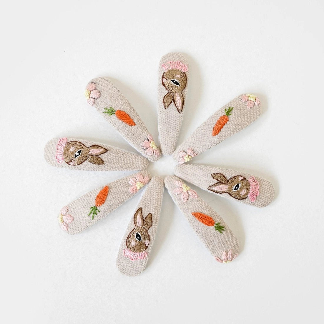 Giada Hand-Embroidered Hair Clips