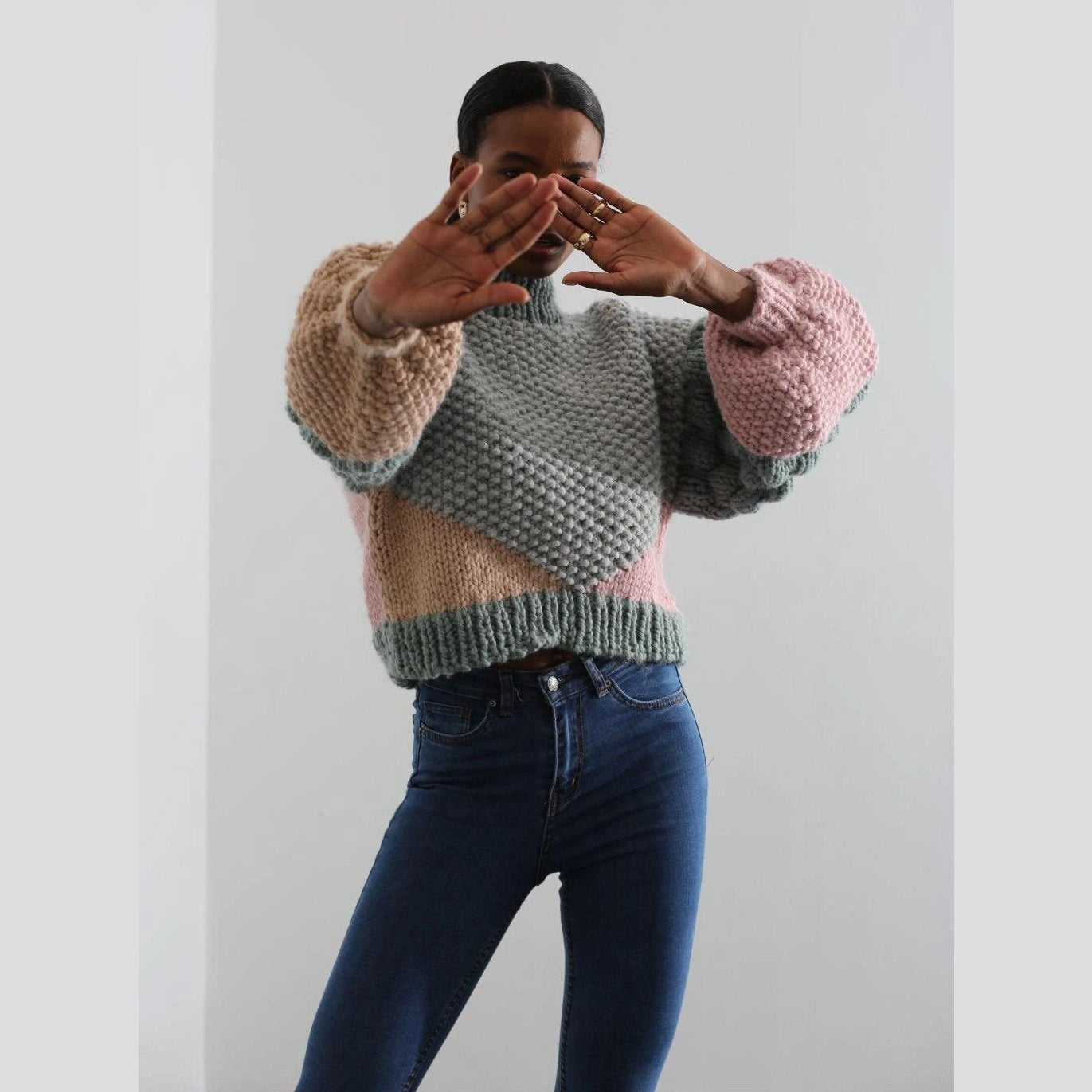 Hand knitted jumper