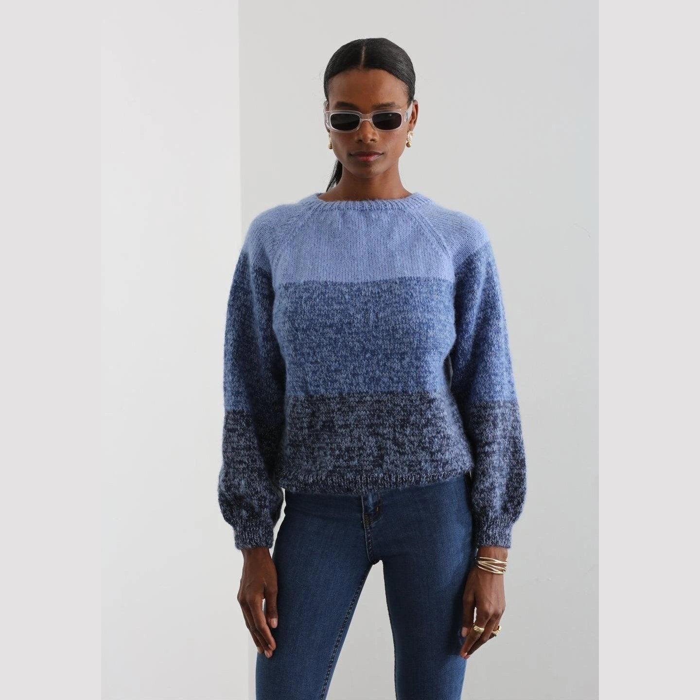 Hand Knitted Jumper (blue) - TilianKids