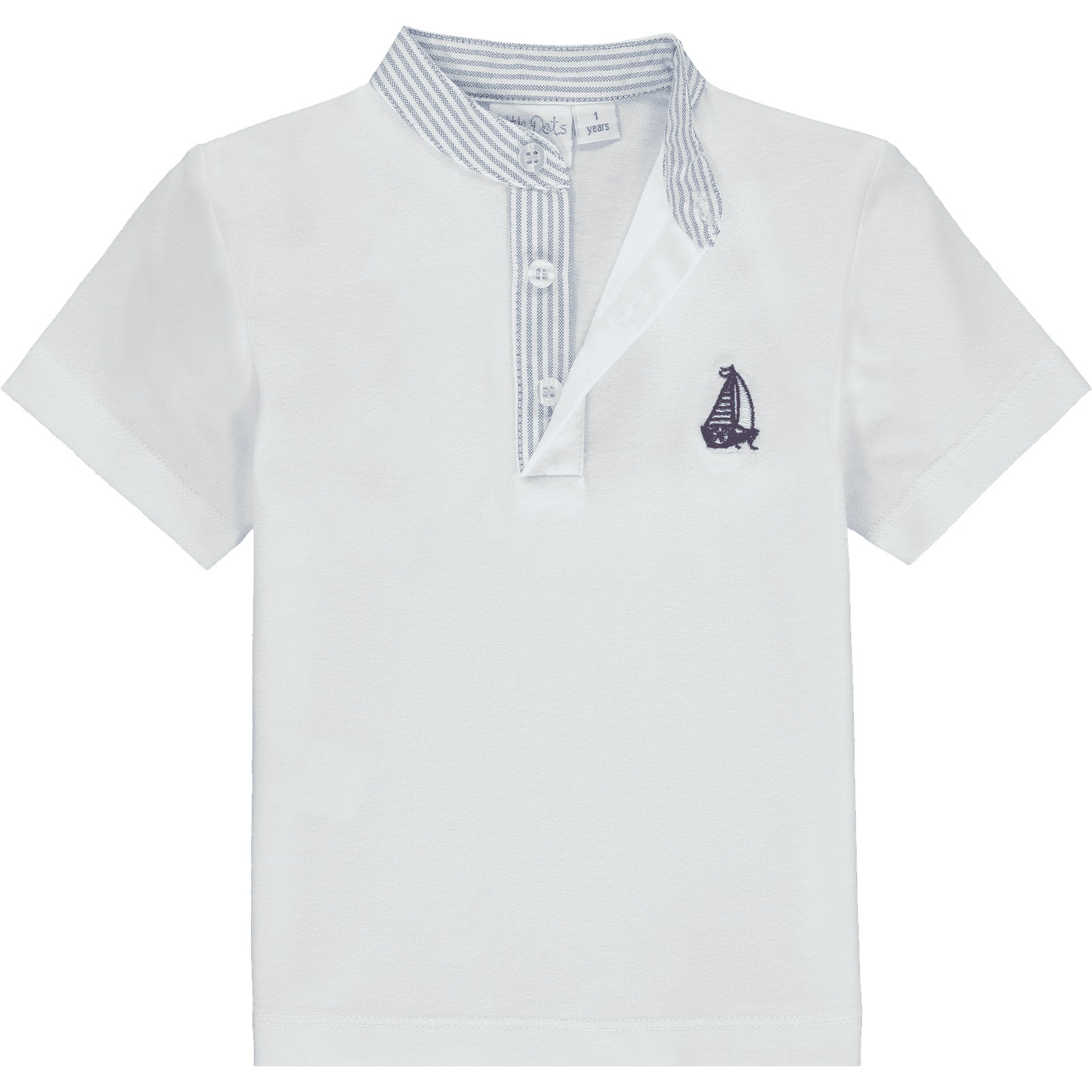 Polo Shirt with stripe stand up collar - TilianKids
