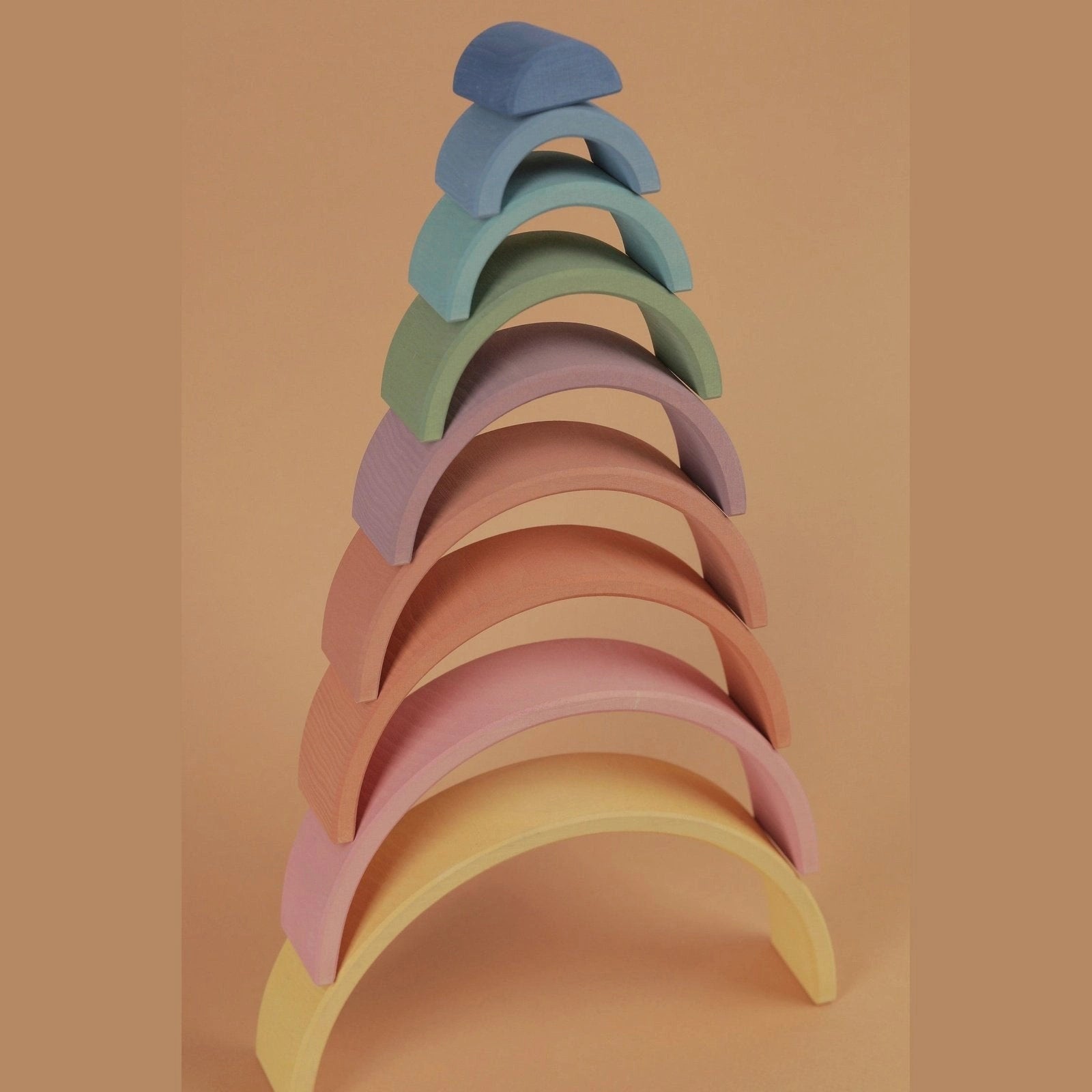 Rainbow Arcs Pastel Stacking Toy - TilianKids