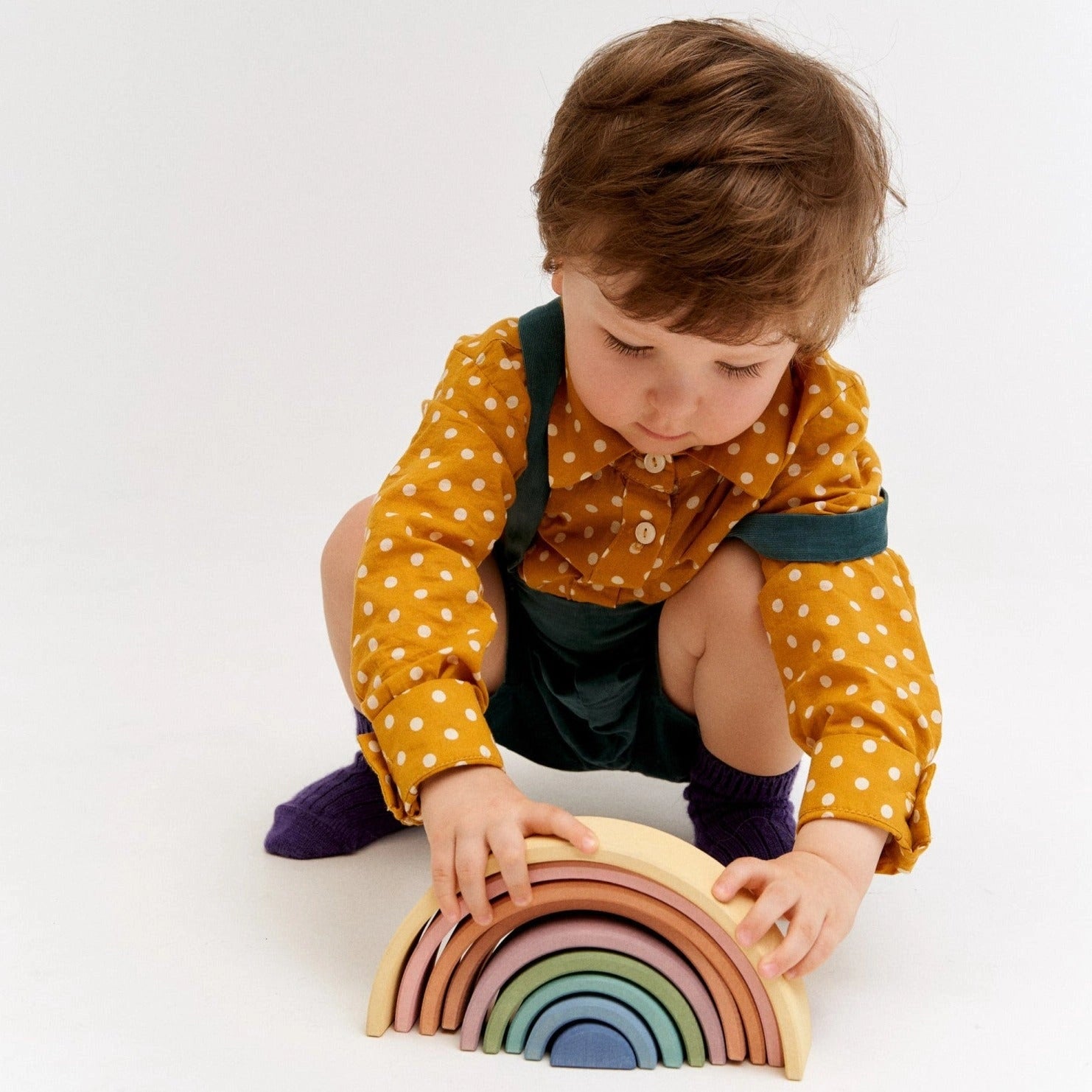 Rainbow Arcs Pastel Stacking Toy - TilianKids