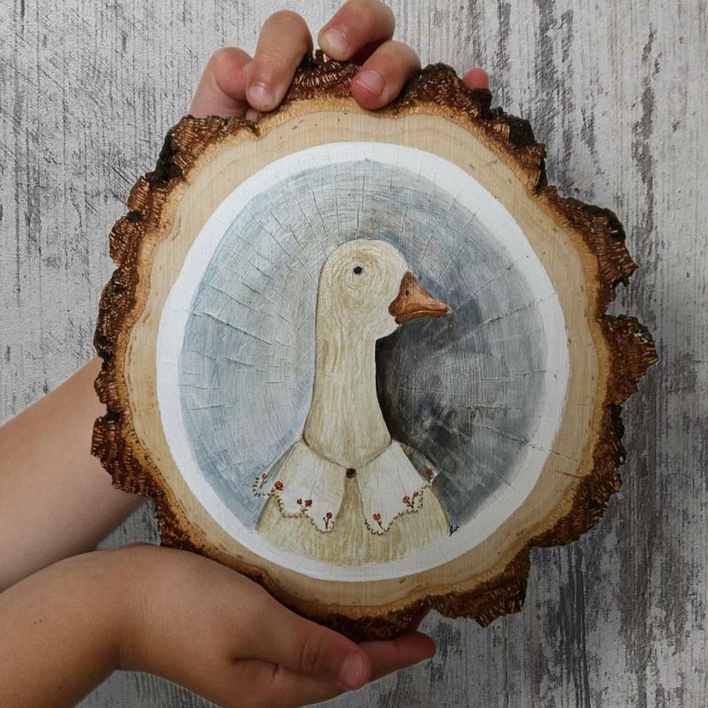 Handmade Wooden Wall Decor : Retro Goose - TilianKids