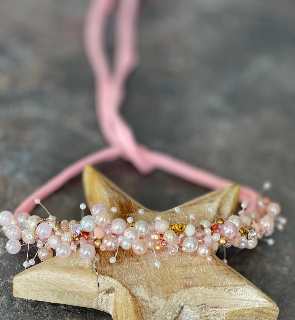 Pink Pearl Crown (Tiara) - Elegance Fit for Your Little Princess