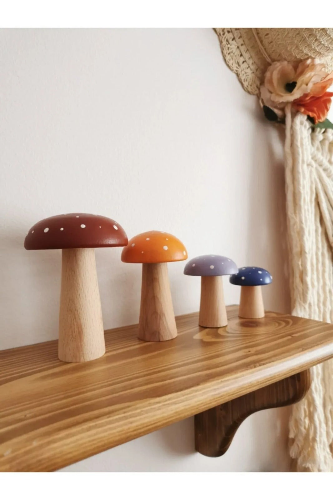 Wooden Retro Mushroom Toy - TilianKids