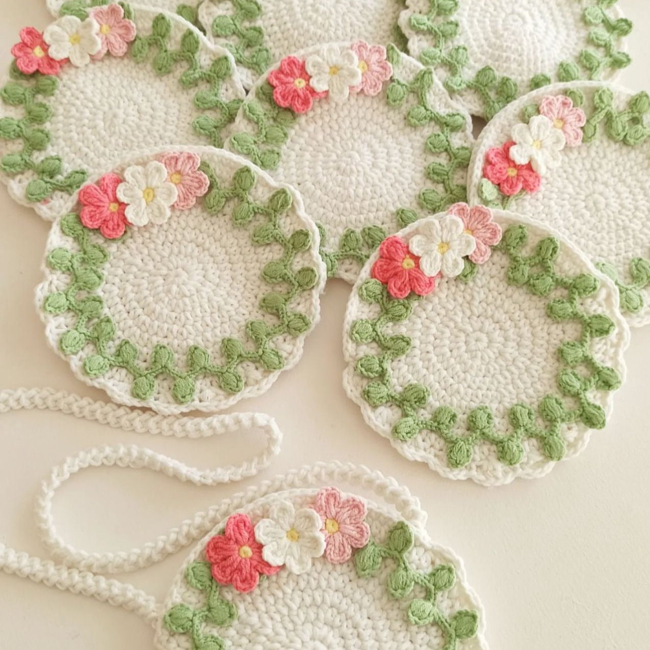Crochet Children's Bag with Flower Design