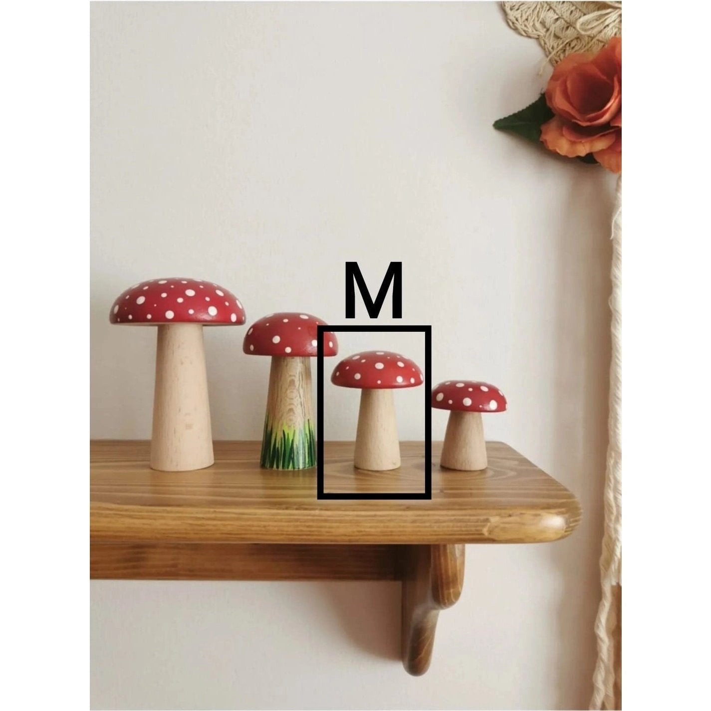 Wooden Red Mushroom Toy - TilianKids