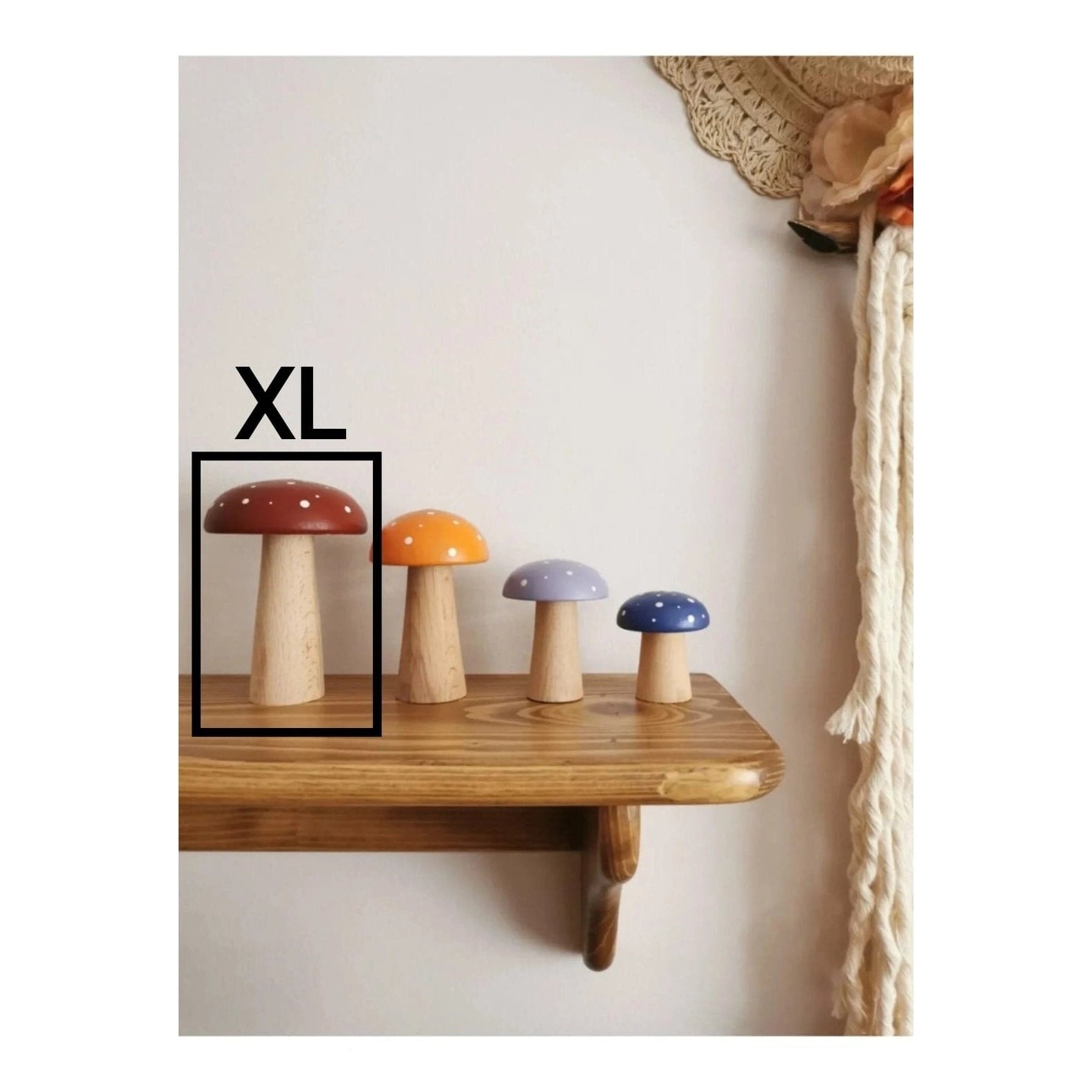 Wooden Retro Mushroom Toy - TilianKids