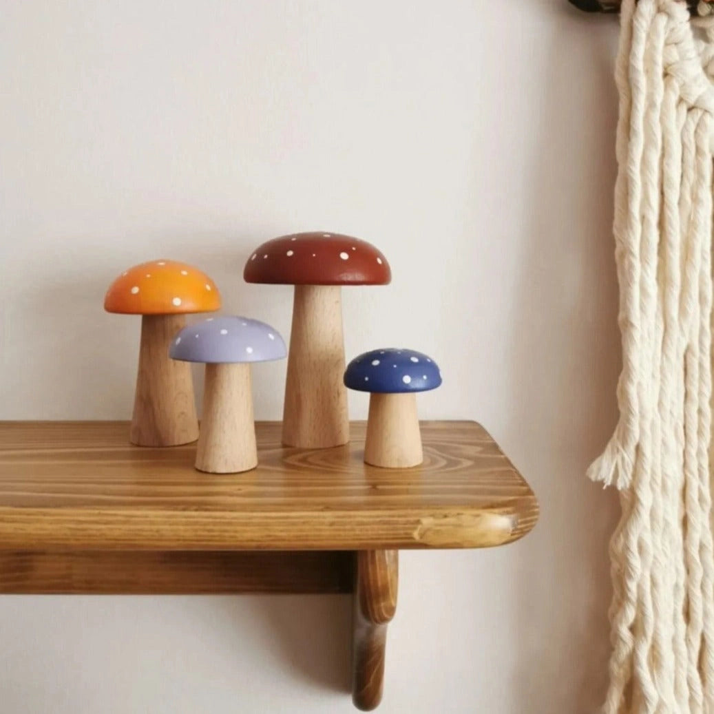 Wooden Retro Mushroom Toy - TilianKids