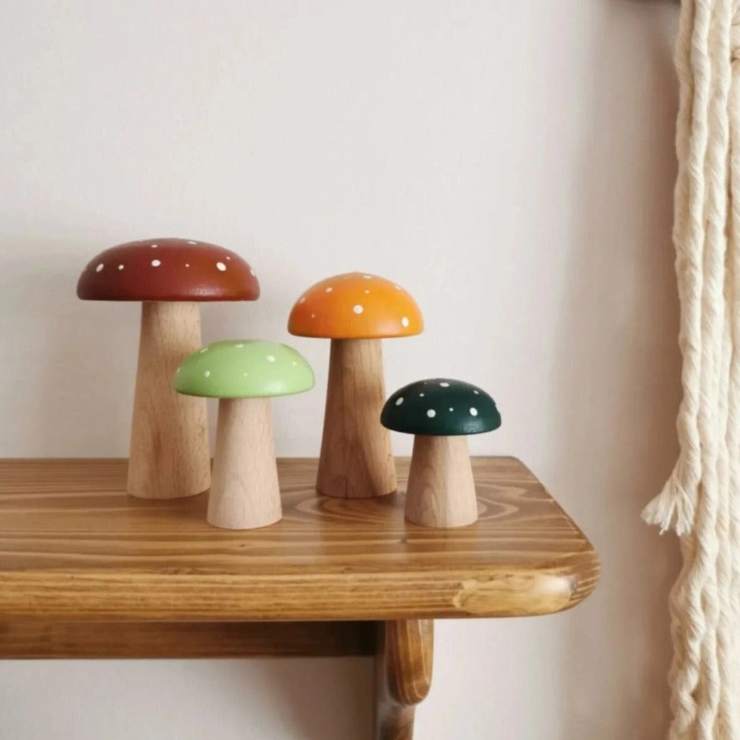 Wooden Vintage Mushroom Toy - TilianKids