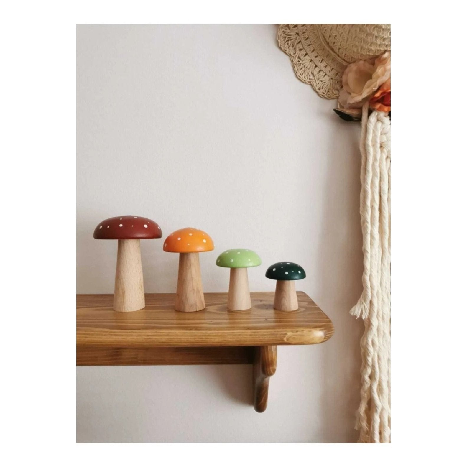 Wooden Vintage Mushroom Toy - TilianKids