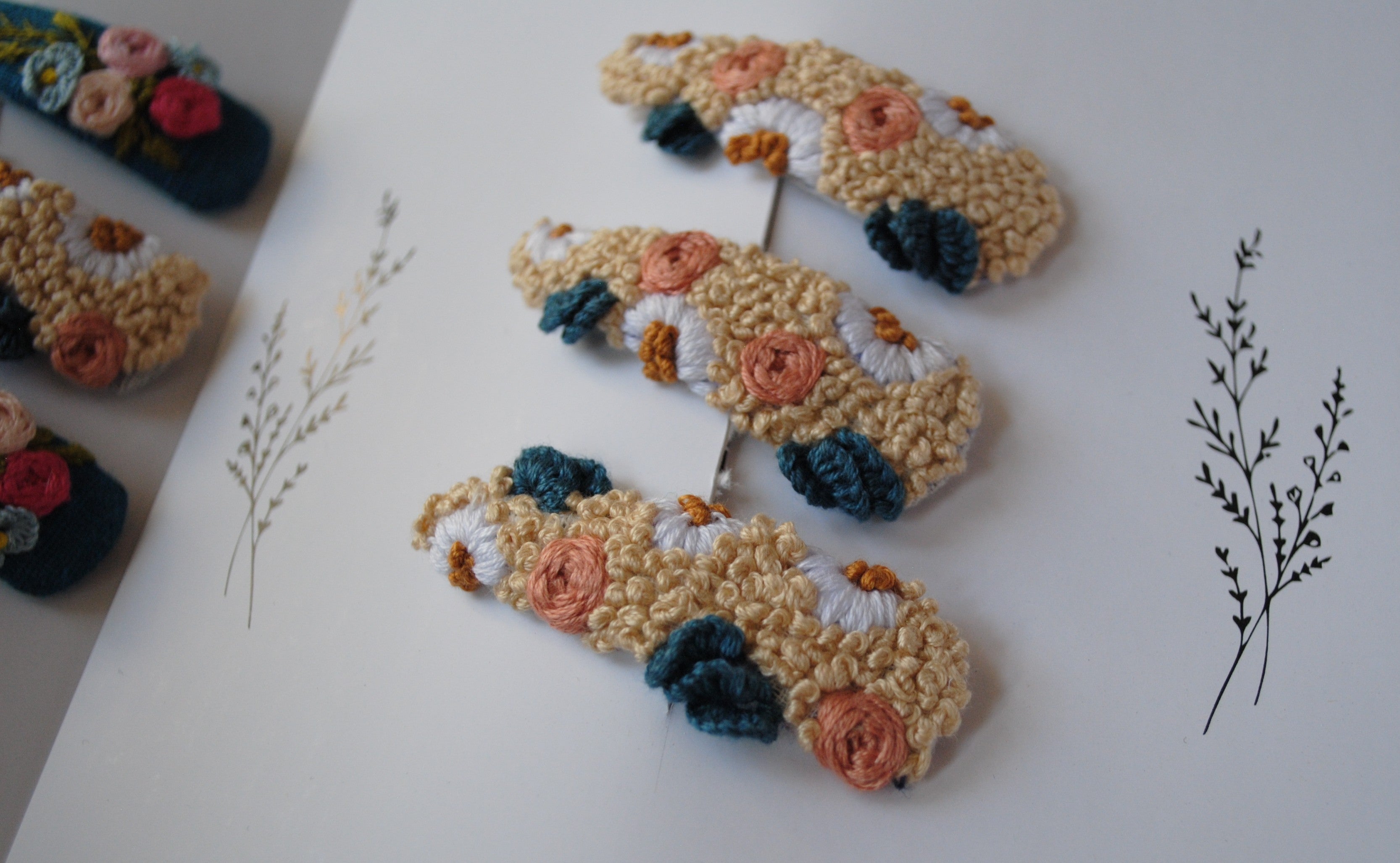 Rosemoor hair clip set
